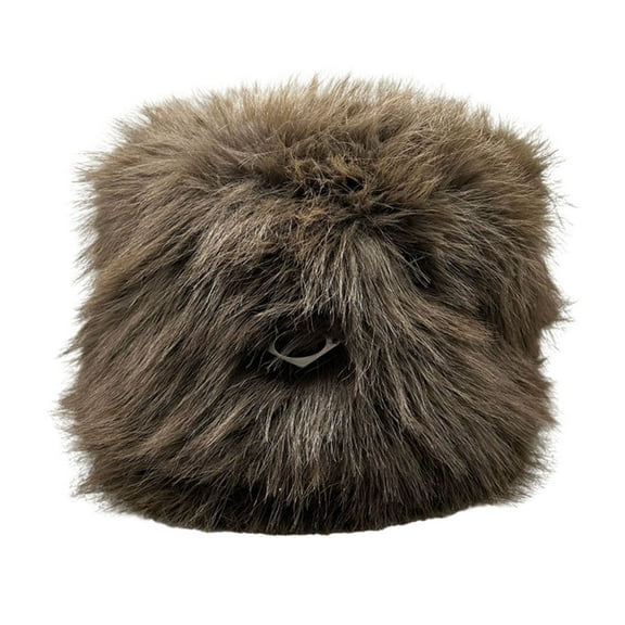 comerut Cozy Stylish Autumn Winter Women's Plush Hat Warm Lightweight Windproof Imitation Fur Thickened Ear Protection Bucket Hat