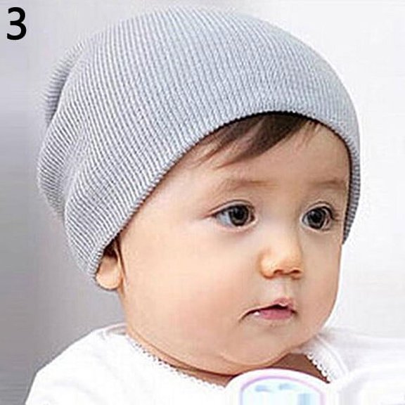 comerut Cute Newborn Baby Boy Girl Kid Soft Winter Warm Knitted Crochet Cap Hat Beanie