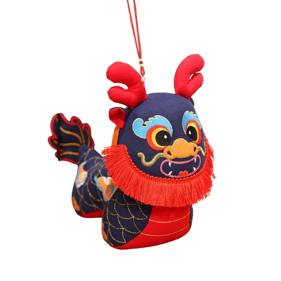 comerut Dragon Plush Toy Adorable Appearance Vibrant Color Fully Filled Spring Festival Chinese Dragon Stuffed Doll