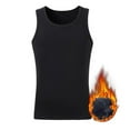 thumbnail image 1 of comerut Fleece Lined Tank Top Vest Solid Color Sleeveless Ultra-Thick Windproof Underwear Warm Thermal Base Layer Undershirt, 1 of 7