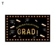 thumbnail image 1 of comerut Foldable Graduation Backdrop Anti-Fall Polyester Non-Fading Hanging Graduation Banner Party Supplies, 1 of 8