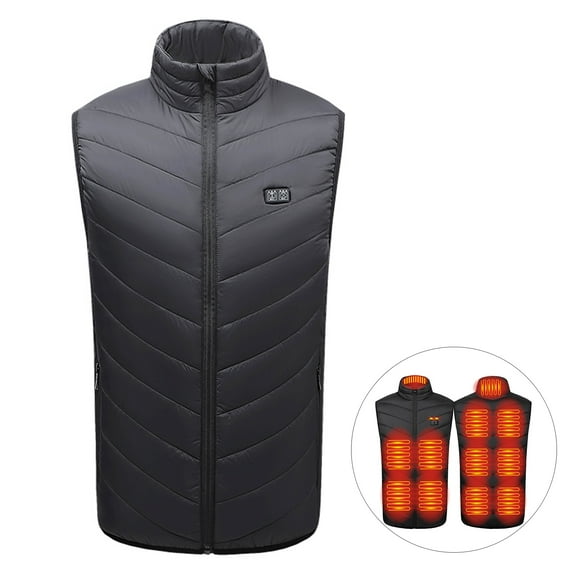 comerut Heating Waistcoat Intelligent Thermostat Warm Stable Performance Men Women USB Heating Winter Vest for Parents