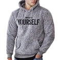 thumbnail image 1 of comerut Hoodie Letters Embroidery Warm Pullover Men Long Sleeve Pockets Hooded Sweatshirt for Spring/Autumn, 1 of 8