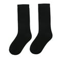 thumbnail image 1 of comerut Kids Girl Boy Solid Color Stretchy Soft Warm Breathable Middle Tube Crew Socks, 1 of 8