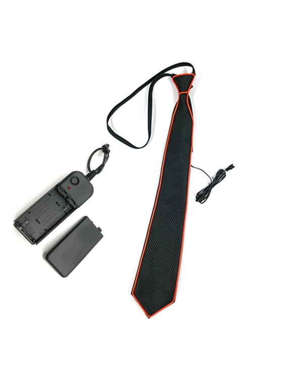 LED Glowing Tie Men Women Luminous Light Up Necktie Party Decoration Halloween Parties Cosplay Props