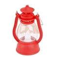 thumbnail image 1 of comerut LED Lantern Battery Operated Warm Light Power Saving Portable Handle Waterproof Home Decoration Ideal Gift Halloween Retro Plastic Electronic Candle Lamp for Home, 1 of 8