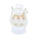 thumbnail image 1 of comerut LED Lantern Battery Operated Warm Light Power Saving Portable Handle Waterproof Home Decoration Ideal Gift Halloween Retro Plastic Electronic Candle Lamp for Home, 1 of 8