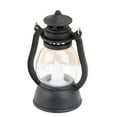 thumbnail image 1 of comerut LED Lantern Battery Operated Warm Light Power Saving Portable Handle Waterproof Home Decoration Ideal Gift Halloween Retro Plastic Electronic Candle Lamp for Home, 1 of 8