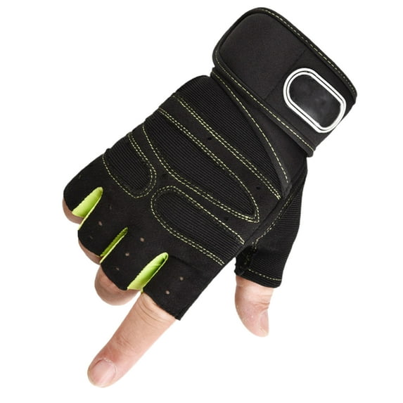 comerut Men Sports Fitness Equipment Outdoor Cycling Breathable Mesh Half Finger Gloves