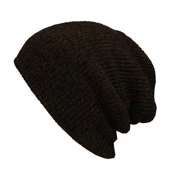 comerut Men Women Solid Color Baggy Slouchy Knit Beanie Hat Winter Warm Ski Skull Cap