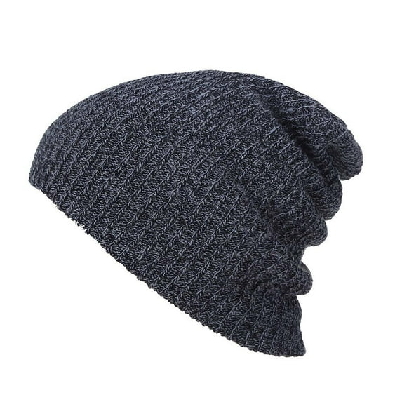 comerut Men Women Solid Color Baggy Slouchy Knit Beanie Hat Winter Warm Ski Skull Cap