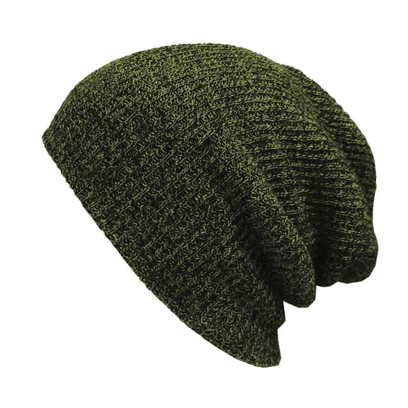 comerut Men Women Solid Color Baggy Slouchy Knit Beanie Hat Winter Warm Ski Skull Cap
