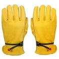 thumbnail image 1 of comerut Motorcycle Leather Genuine Cowhide Full Finger Protective Safety Work Gloves, 1 of 3