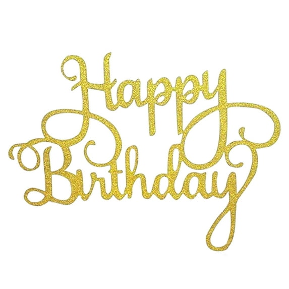 comerut New Happy Birthday Party Cake Topper Decoration for Kids Birthday Party Favors