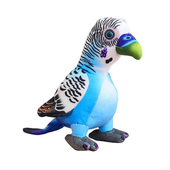 comerut Parrot Plush Toy Realistic Colorful Bird Plushie Educational Stuffed Doll Home Office Bedroom Decoration Kids Adults Christmas Gift