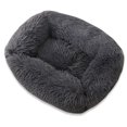 thumbnail image 1 of comerut Square Plush Dog Cat Thickened Warm Soft Pet Tent Cave Nest Bed Mat Pad Kennel, 1 of 8