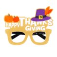 thumbnail image 1 of comerut Thanksgiving Glasses Frame Exquisite Turkey Pumpkin Pattern Eyeglasses Frame for Festivals Parties Decor, 1 of 8