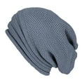 thumbnail image 1 of comerut Unisex Fall Winter Hat Baggy Solid Color No Brim Knitted Elastic Soft Warm Regular Fit Washable Warm Cozy Windproof Women Men Cap Beanie, 1 of 8