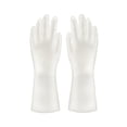 thumbnail image 1 of comerut Waterproof Reusable Rubber Protective Household Kitchen Washing Cleaning Gloves, 1 of 4