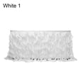 thumbnail image 1 of comerut Waterproof Table Skirt Anti-wrinkle Net Yarn Shiny Romantic Fluffy Table Skirt Party Supplies, 1 of 8