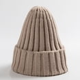thumbnail image 1 of comerut Winter Unisex Solid Color Warm Soft Hiphop Knitted Hat Cuffed Skull Beanie Cap, 1 of 8
