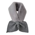 thumbnail image 1 of comerut Winter Warm Faux Fur Scarf Solid Color Super Soft Ultra-Thick Women Luxury Knitted Faux Fur Neck Warmer Scarf, 1 of 8