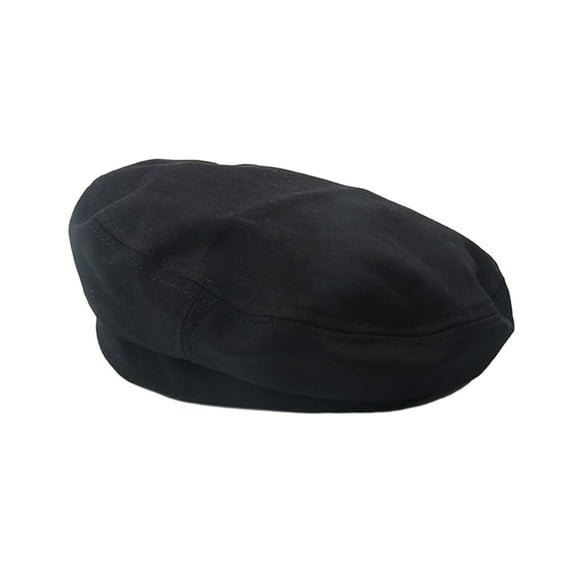 comerut Women Autumn Solid Color Beret Hat Elastic Warm Octagonal Flat Hat Retro Artist Painter Hat Fashion Accessories