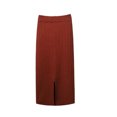 thumbnail image 1 of comerut Women Winter Skirt Knitted Solid Color High Waist Back Split Sheath Warm Soft Elastic Waist Lady Fall Skirt Female Clothing, 1 of 8