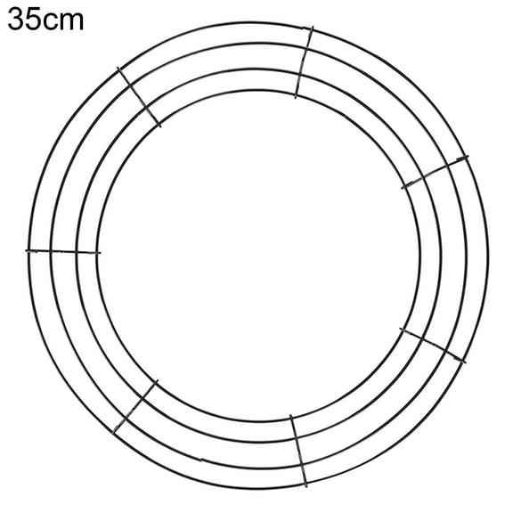 comerut Wreath Frame Durable Wall Hanging Metal Rust-proof Wire Wreath Form for Home Decor