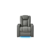 comfiroom Leather Home Theater Seating Classic Series Dual Power Movie Gaming Recliner Sofa with Type-C USB Charger