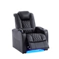 thumbnail image 1 of comfiroom Leather Home Theater Seating Classic Series Dual Power Movie Gaming Recliner Sofa with Type-C USB Charger, 1 of 10