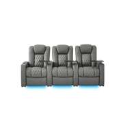 comfiroom Leather Home Theater Seating Seats Dual Power Movie Recliner Chairs Gaming Sofa