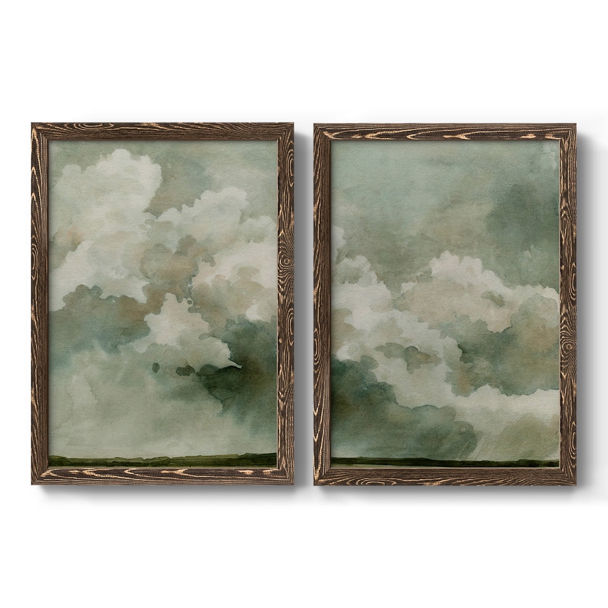 Coming Rain I - Premium Framed Canvas 2 Piece Set - Ready to Hang