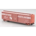 thumbnail image 1 of Bachmann 19409 HO Scale Silver Series(R) 50' Sliding-Door Boxcar - Ready to Run -- Western Maryland (Boxcar Red, Speed Lettering), 1 of 3