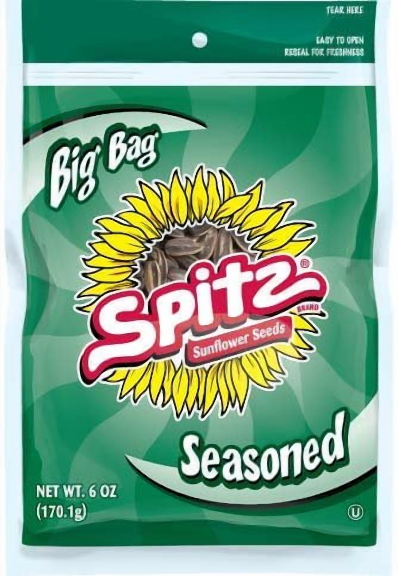 Spitz Seasoned Sunflower Seeds, 6- Ounce Pack of 9