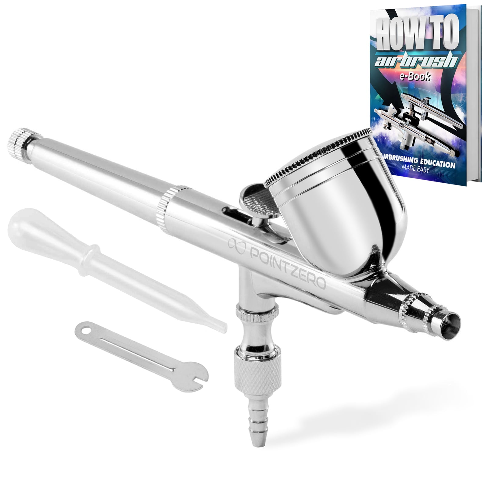 Master Airbrush G233 Pro Set with 3 Nozzle Sets - Dual-Action Gravity Feed  Airbrush with Cutaway Handle and How-To Guide