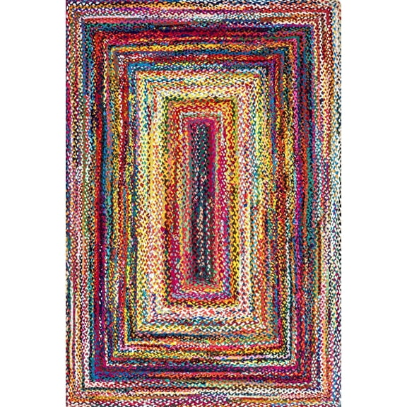 nuLOOM Hand Braided Tammara Area Rug, 2' x 3', Multi