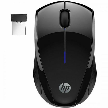 HP - X3000 G3 Wireless Optical Ambidextrous Mouse - Wireless - Jet Black