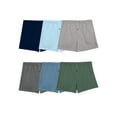 thumbnail image 1 of Fruit of the Loom mens Tag-free (Knit & Woven) Boxer Shorts, Knit - 6 Pack Assorted Colors, XX-Large US, 1 of 3