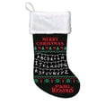 thumbnail image 1 of 19" Stranger Things Black With White Plush Cuff Stocking, 1 of 1