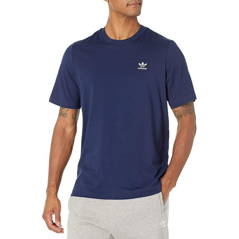 adidas Originals Men s Loungewear Adicolor Essentials Trefoil Tee Night Indigo Large Walmart