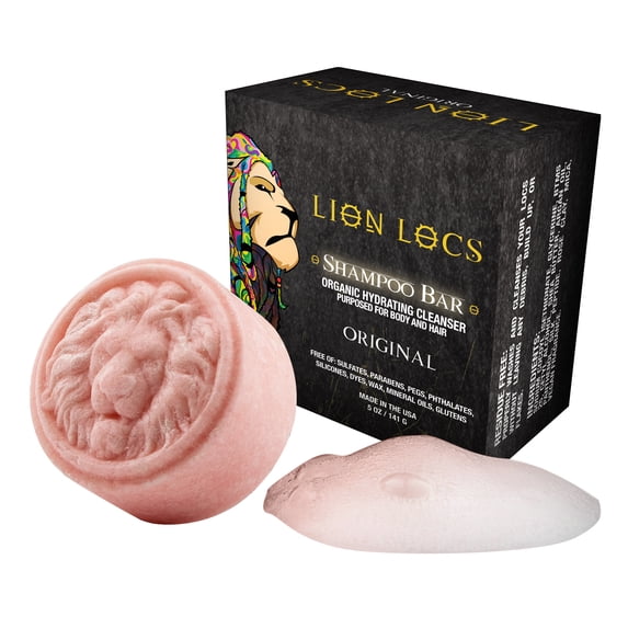 Lion Locs 3-in-1 Dreadlock Shampoo Bar & Conditioner for Locs, Dreads & Natural Hair