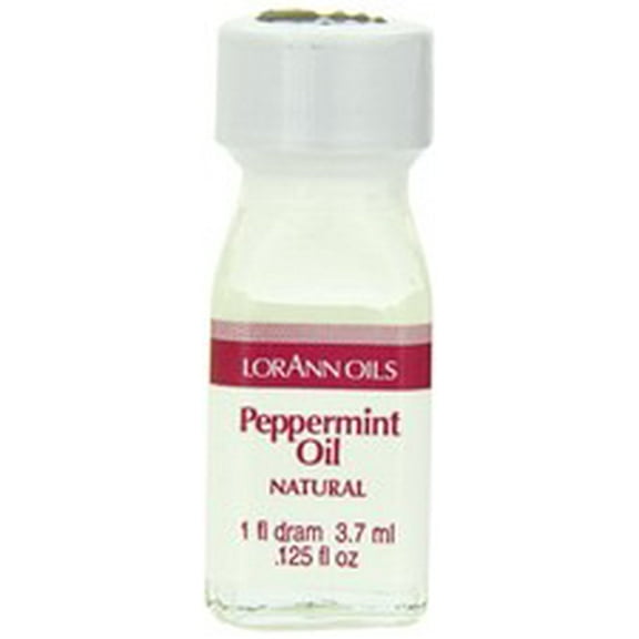 Lorann Oils Peppermint 1 Dram Super Strength Flavor Extract Candy Baking Includes 1 Dram Dropper And Recipe Card