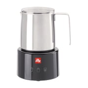 illy Electric Milk Frother- Black & Stainless Steel