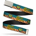 thumbnail image 1 of Adjustable Belt, Clamp Buckle, Cut-to-Fit, Wonder Woman Logo Americana Red White Blue Yellow, 1 of 3