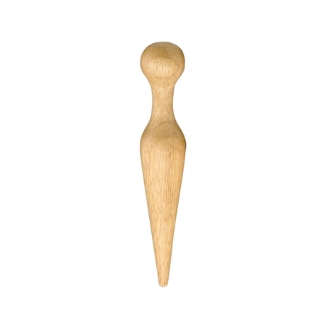 HIC 10" Cone Shaped Wooden Pestle for Chinois