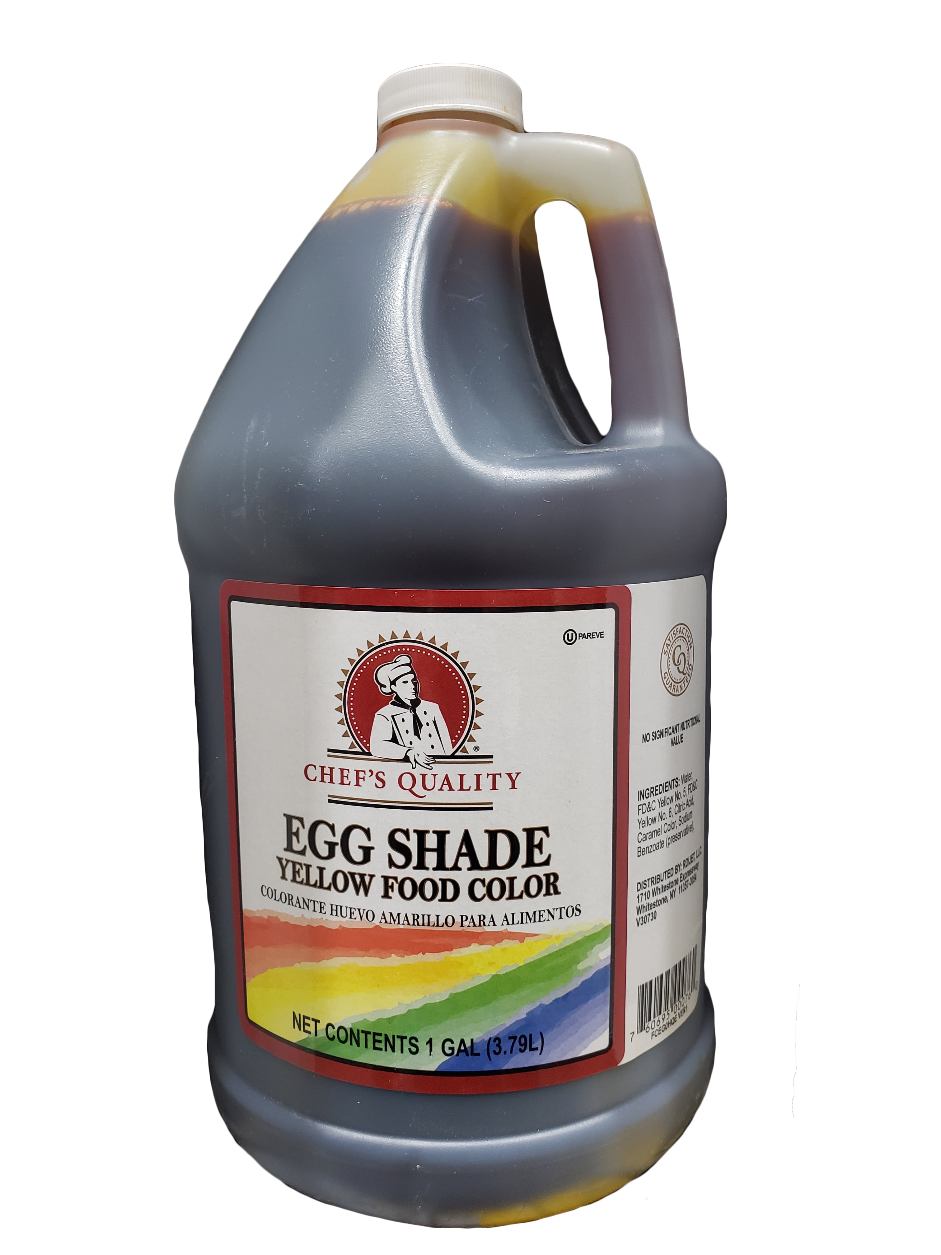 Chef's Quality Yellow Egg Shade Food Coloring | Kosher | 1 Gallon