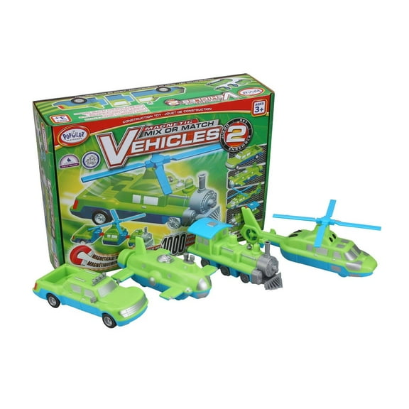 Popular Playthings Magnetic Mix or Match Vehicles: Set #2