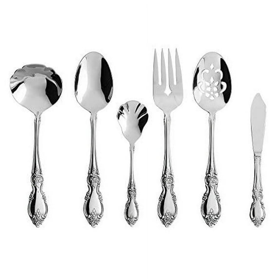 Oneida Louisiana 6 Piece Fine Flatware Serving Set