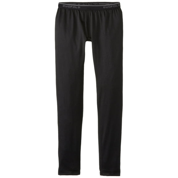 Duofold Boys Mid Weight Varitherm Thermal Pant, Black, X-Small